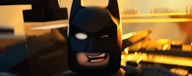 Batman s'affiche sur une bannière de LEGO : The Movie
