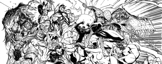 J. Scott Campbell dévoile la composition d'Avengers #1 par inadvertance