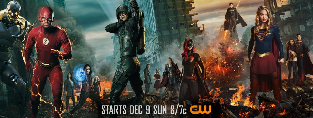 Un poster épique et chargé pour le crossover Elseworlds de la CW