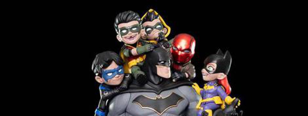 Quantum Mechanix présente une statuette d'adorable Bat-Papa avec sa famille