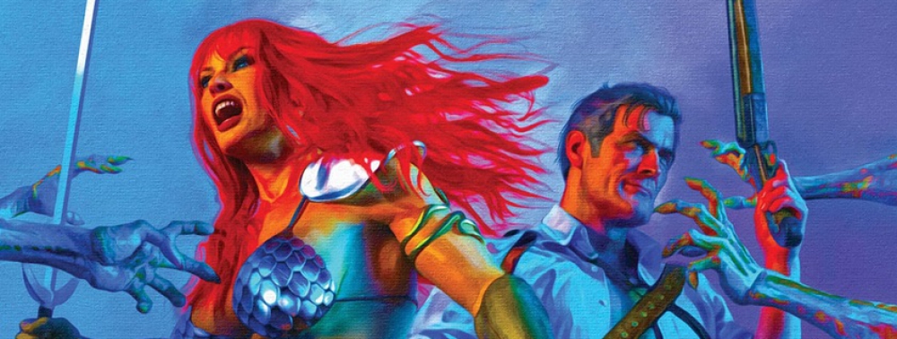 Tim Seeley au travail sur un crossover Red Sonja vs Army of Darkness en avril 2025