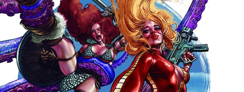 Red Sonja et Barbarella s'associent pour un nouveau crossover chez Dynamite Entertainment Red Sonja et Barbarella s'associent pour un nouveau crossover chez Dynamite Entertainment