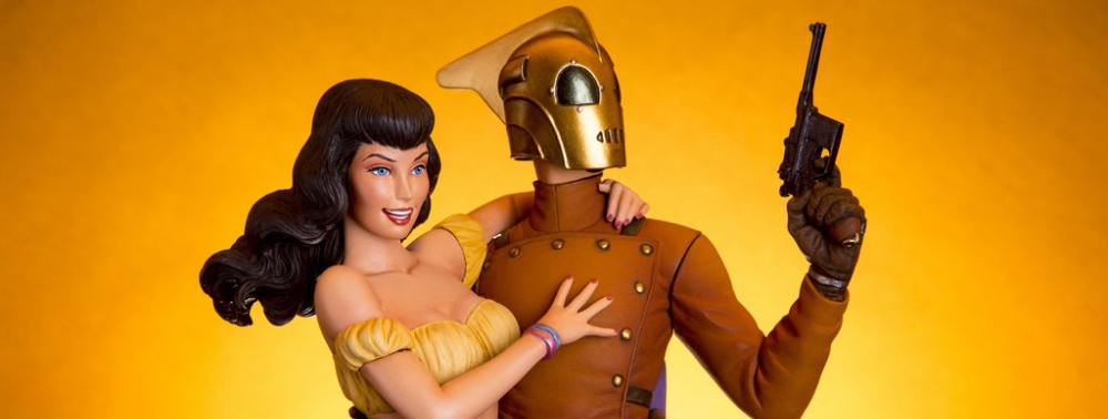 Mondo dévoile une superbe statue de Rocketeer et Betty