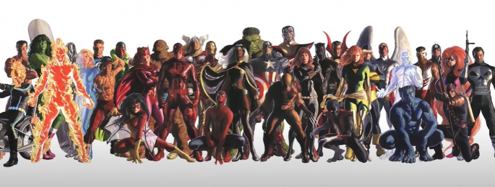Admirez la superbe fresque Marvel Timeless Heroes d'Alex Ross