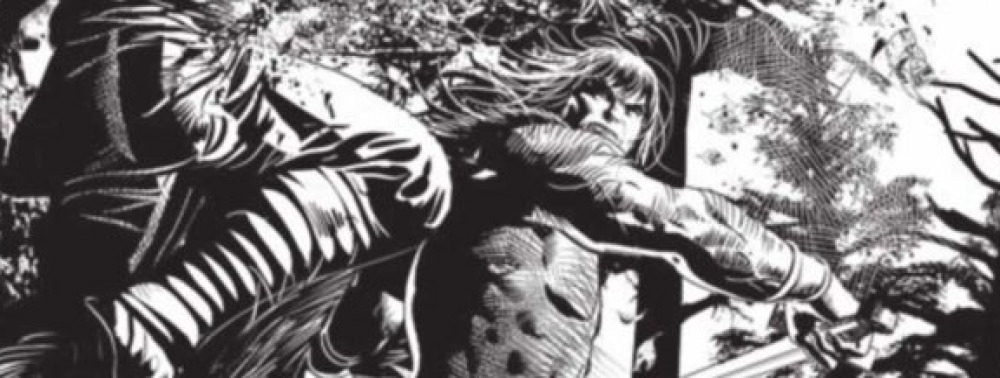 Conan bastonne du ninja dans les premières planches de Savage Avengers