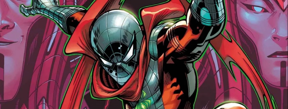 Le Spider-Man en costume ''Doom-Spider'' de l'événement 8 Deaths of Spider-Man se présente en couverture