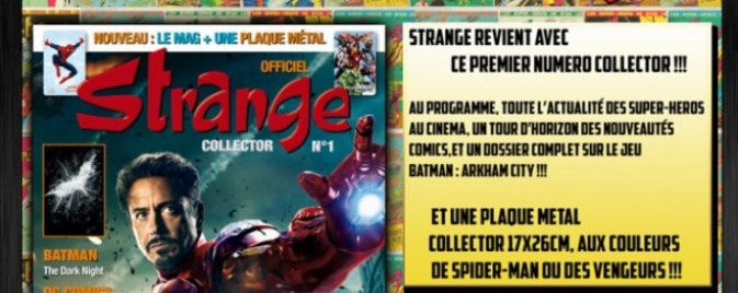 Lancement d'un nouveau magazine : Strange Collector 