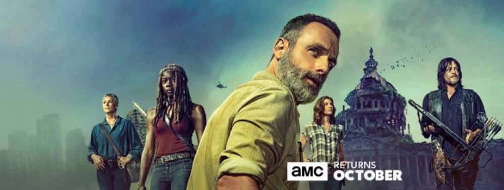 L'équipe de Walking Dead pose devant le Capitole dans le premier visuel de la saison 9
