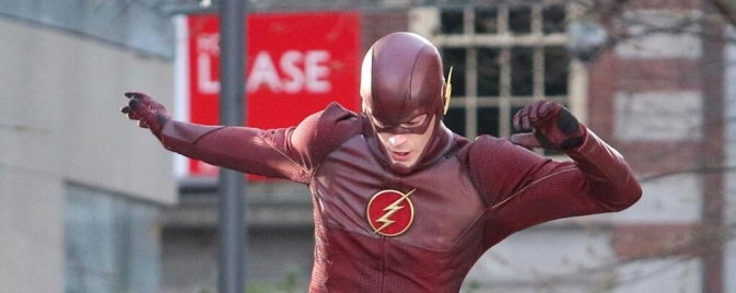 Le nouveau costume de Flash en action