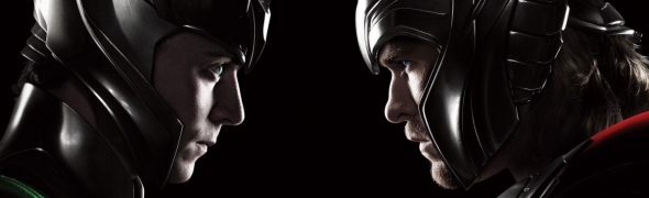 Thor et Loki en chiens de faïence