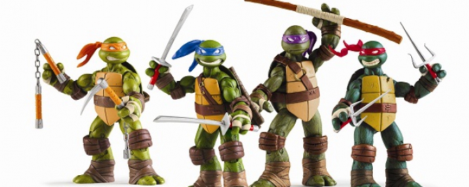 Des nouvelles figurines Tortues Ninja chez Playmates Toys