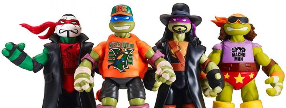 Les Tortues Ninja rencontrent la WWE dans une gamme de figurines insolite