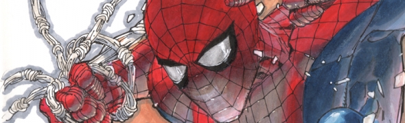 Leinil Yu au dessin de Avenging Spider-Man #5