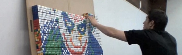 Joker Rubik's Cube Art