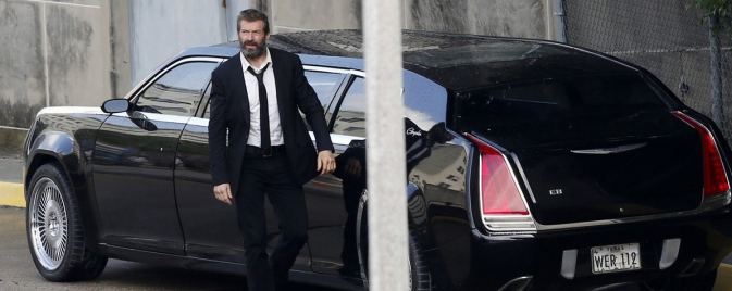 Un Hugh Jackman barbu apparaît sur le tournage du troisième Wolverine