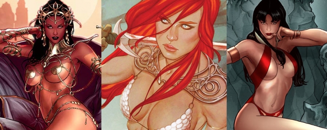 Gail Simone à l'écriture d'un crossover entre Red Sonja, Dejah Toris et Vampirella