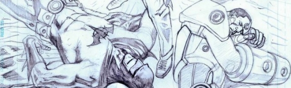 Le work in progress de la couverture de Flashpoint : The Outsider #1