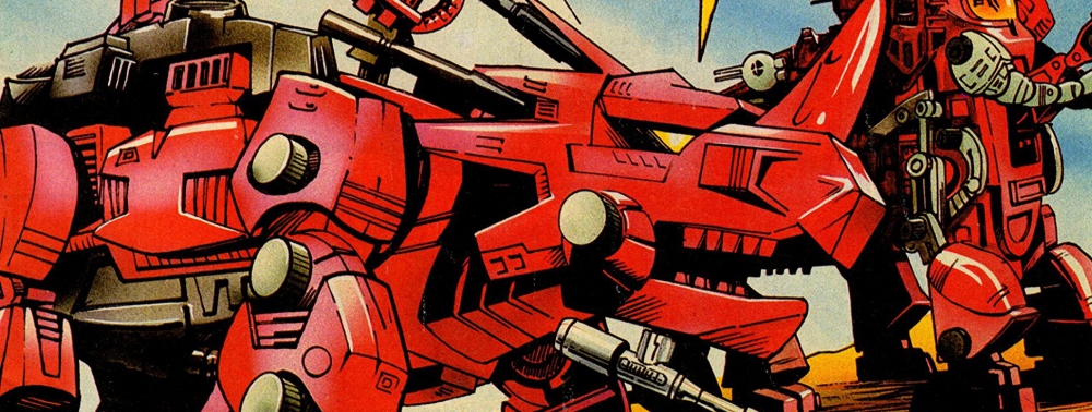 Quelques pages de la série avortée Zoids de Grant Morrison se retrouvent sur la toile